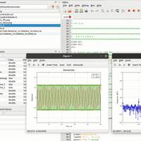 Screenshot showing GNU Octave and LimeSDR Mini 2.0