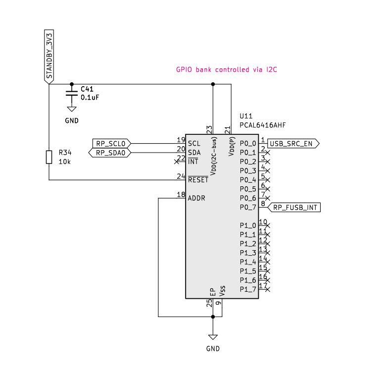 MNT Reform Next Schematic: Left Port Board GPIO