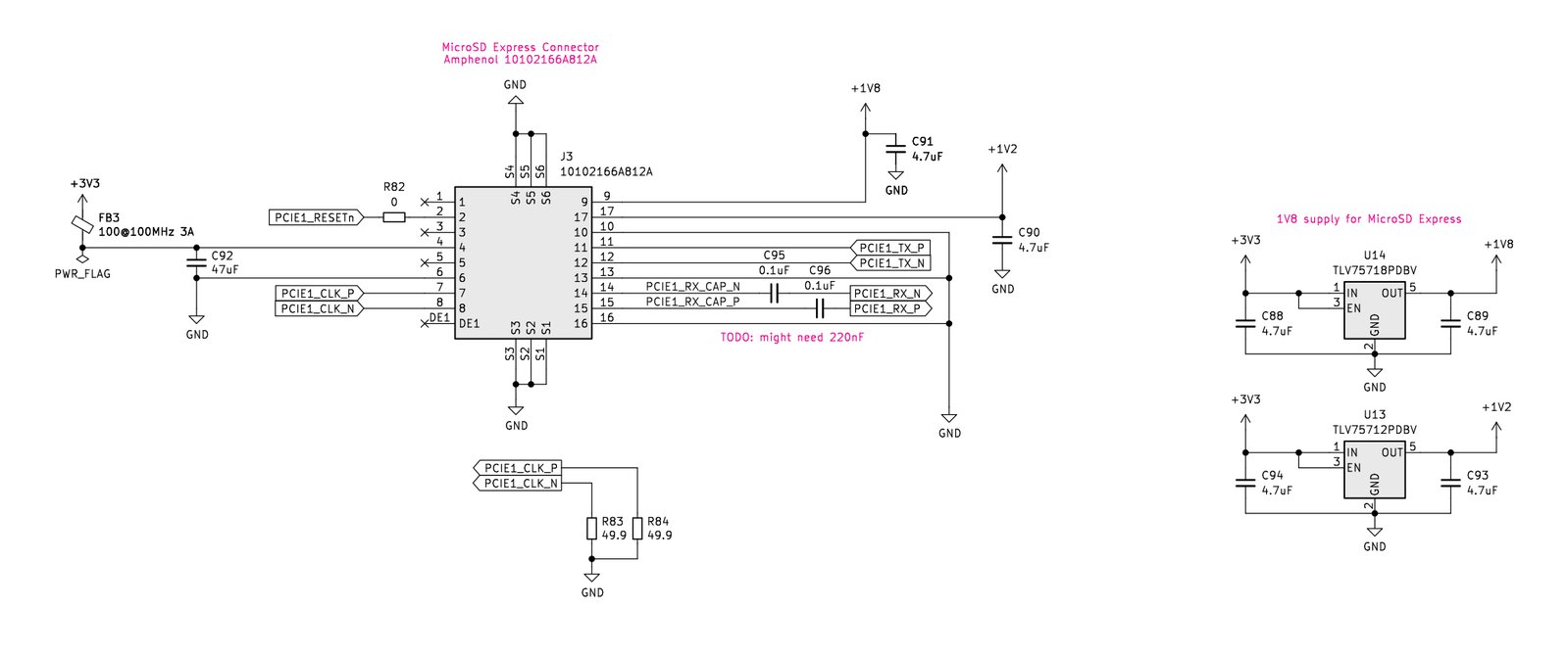 MNT Reform Next Schematic: MicroSD Express